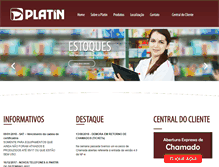Tablet Screenshot of platin.com.br